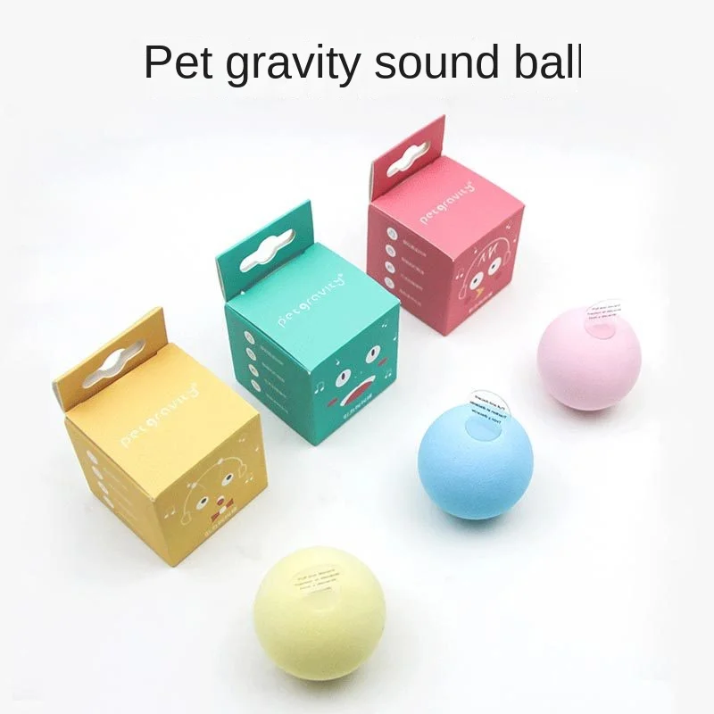 Cat Ball Automatic Gravitational Sounding Mint for Cats Ball Animal Voice Cat Toys Interactive Toys for Cat Cat Supplies
