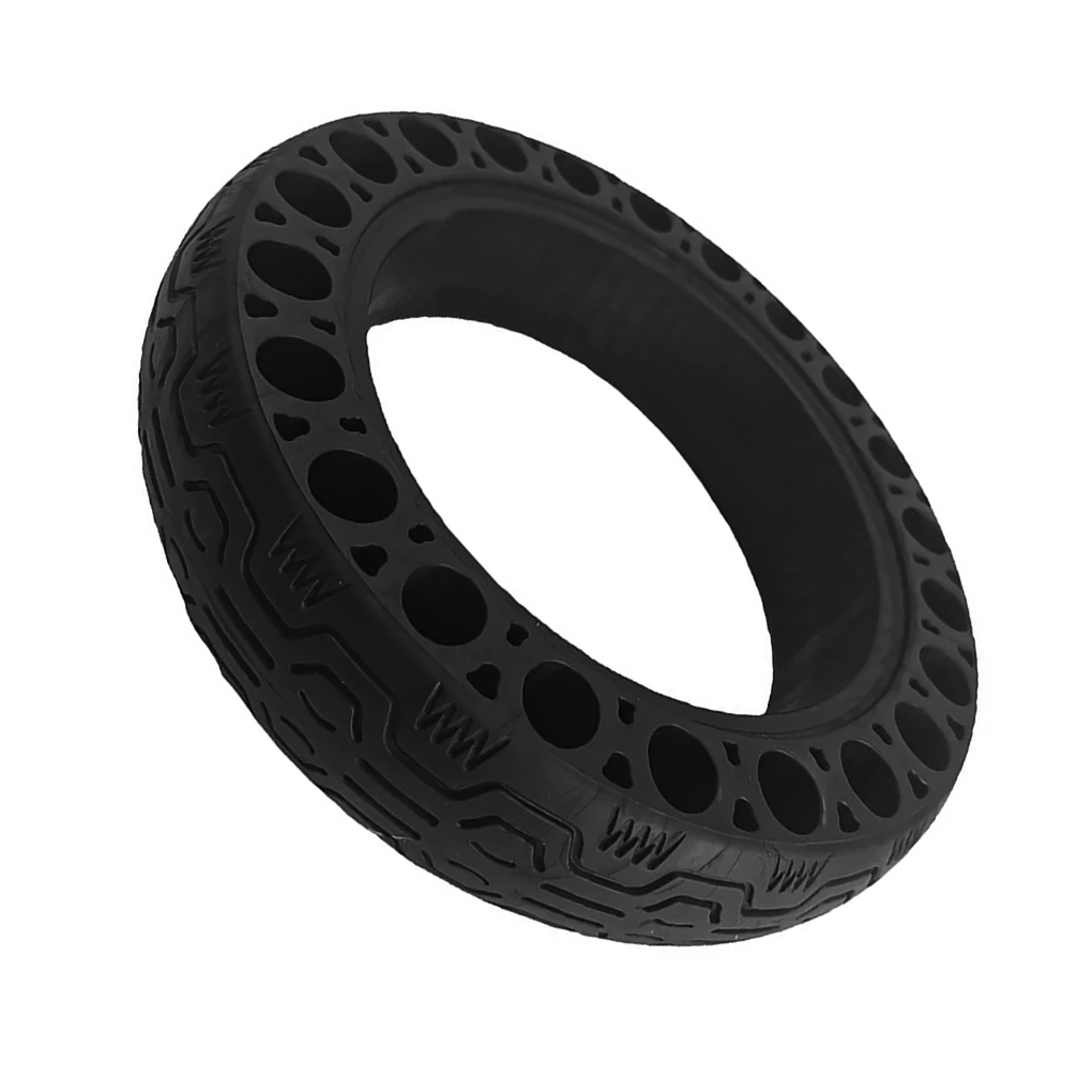 

Scooter Tire Shock Absorption Impact Resistance Black Scooters Wheel Replaced Part Anti-vibration Elaborate Design Solid Tires