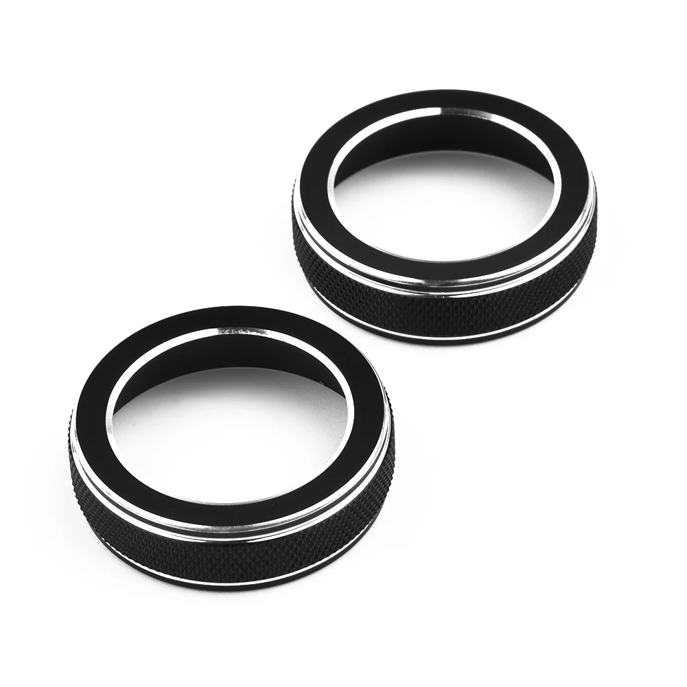 

CD Switch Knob Ring Volume Knob Cover Volume CD Switch Fit For Jeep Aluminum Alloy Knob Ring