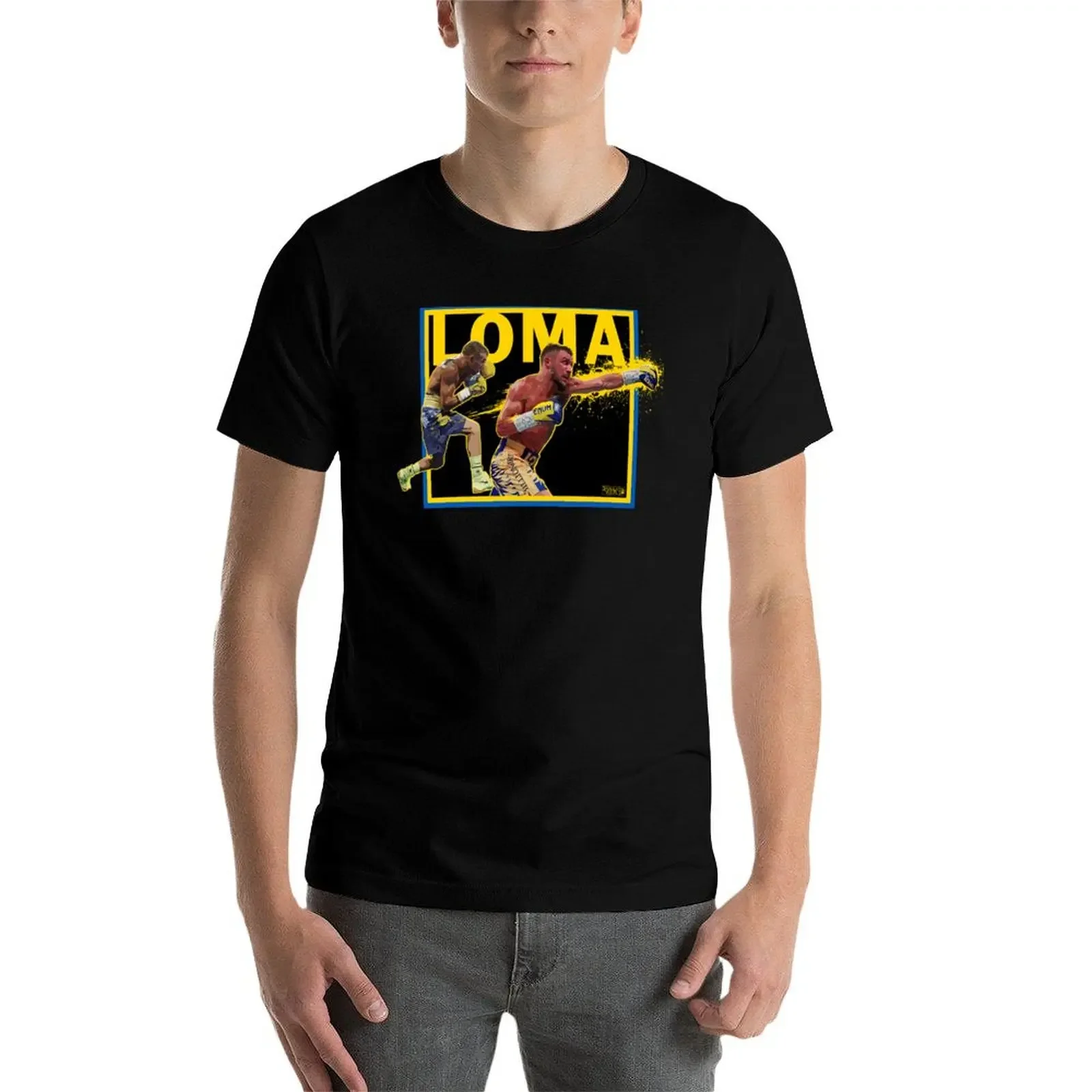 Футболка Vasiliy Lomachenko Artwork by shunsukevisuals рубашки с рисунком черные футболки для мужчин