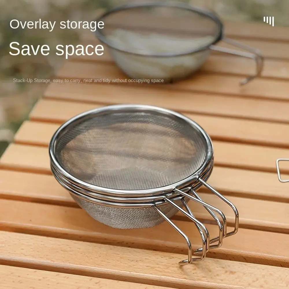 Ручная кухонная утварь сетчатая чаша походная посуда для кемпинга сито сетчатый