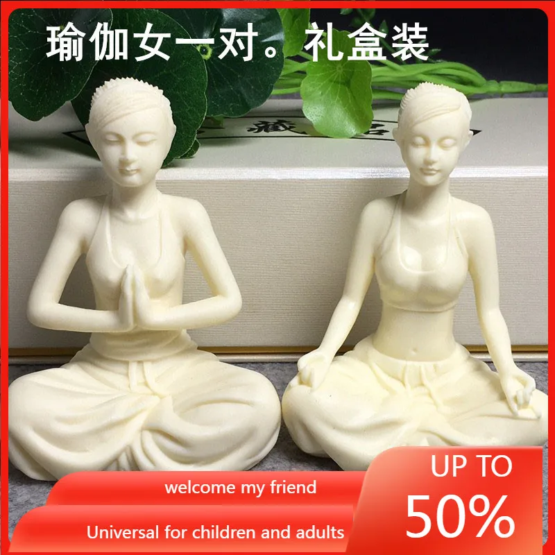 

Украшение для йоги цвета слоновой кости, украшение для дома, гостиной, для офиса и автомобиля, подарки и поделки, одна пара папосылка тов, укр...