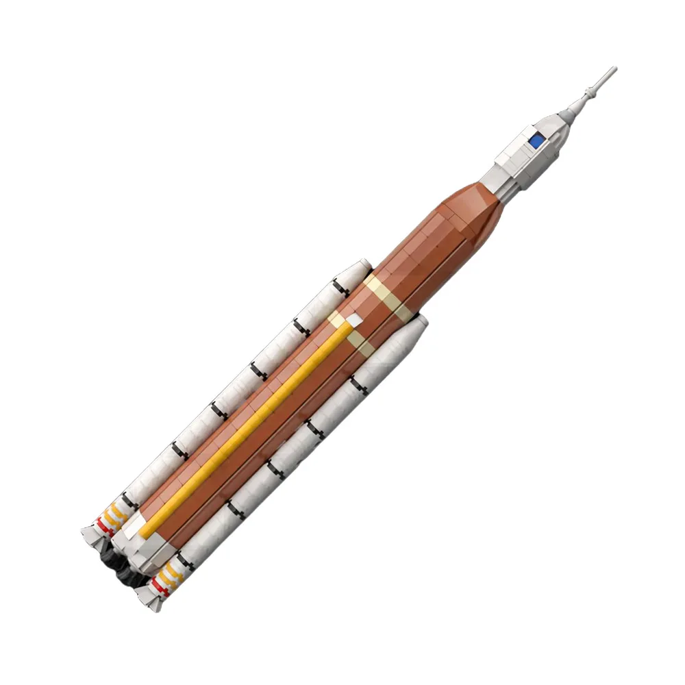 

BuildMOC Space Rocket Saturn V Набор строительных блоков SLS блок 1B груз/Artemiss спутник пусковой автомобиль кирпичная модель детская игрушка