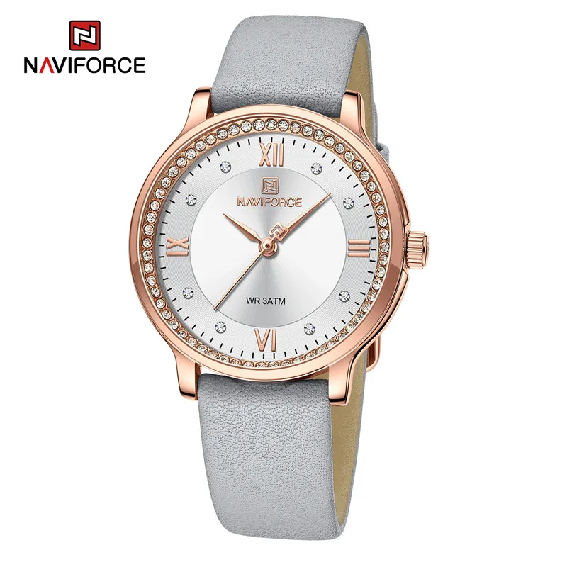 NAVIFORCE Personality Women Watch Quartz Waterproof Ladies Wristwatches Fashion Luxury Dress Clock Romatic Girlfriend Gift