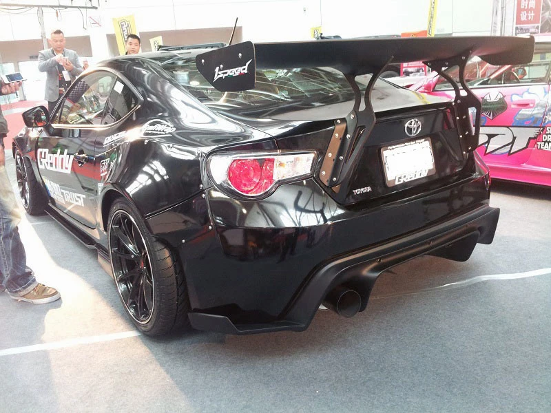 Автомобильный Стайлинг неокрашенный черный FRP/углеродное волокно материал G Style GT