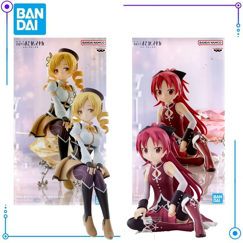 Фото В наличии: Коллекционная фигурка Bandai SAMPRESTO Pulla Magica - Мадока, Кёко, Сакура, Мами, Томоэ. Модель-игрушка, украшение, аниме-персонаж, ПВХ. №1