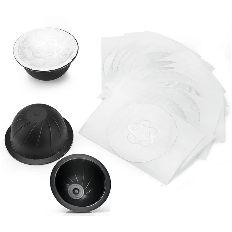 

Disposable Refillable Coffee Filter Cup Capsule For Nespresso Vertuo Coffee Capsule Cup Specially Designed Aluminum Foil
