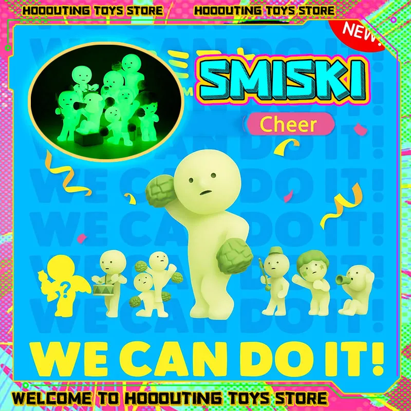 Sonny Angel Hippers Smiski Blind Box Cheer Living Party Series Серебристый эльф Мини-милая фигурка Орнамент