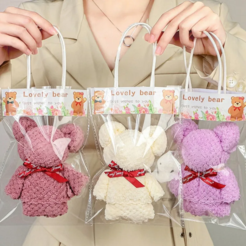 

1/5/10pcs Valentine's Day Gift Cute Bear Towel DIY Baby Shower Party Decoration Wedding Decoration Supplies Bridesmaid Gifts