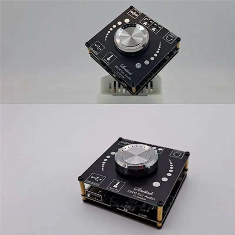 Фото (DT37) XY-AP100H 100Wx2 BT5.0 Цифровая усилительная плата TPA3116D2 100Вт+100Вт, двухканальный стерео HIFI 2.0 аудиомодуль (левый/правый) №3