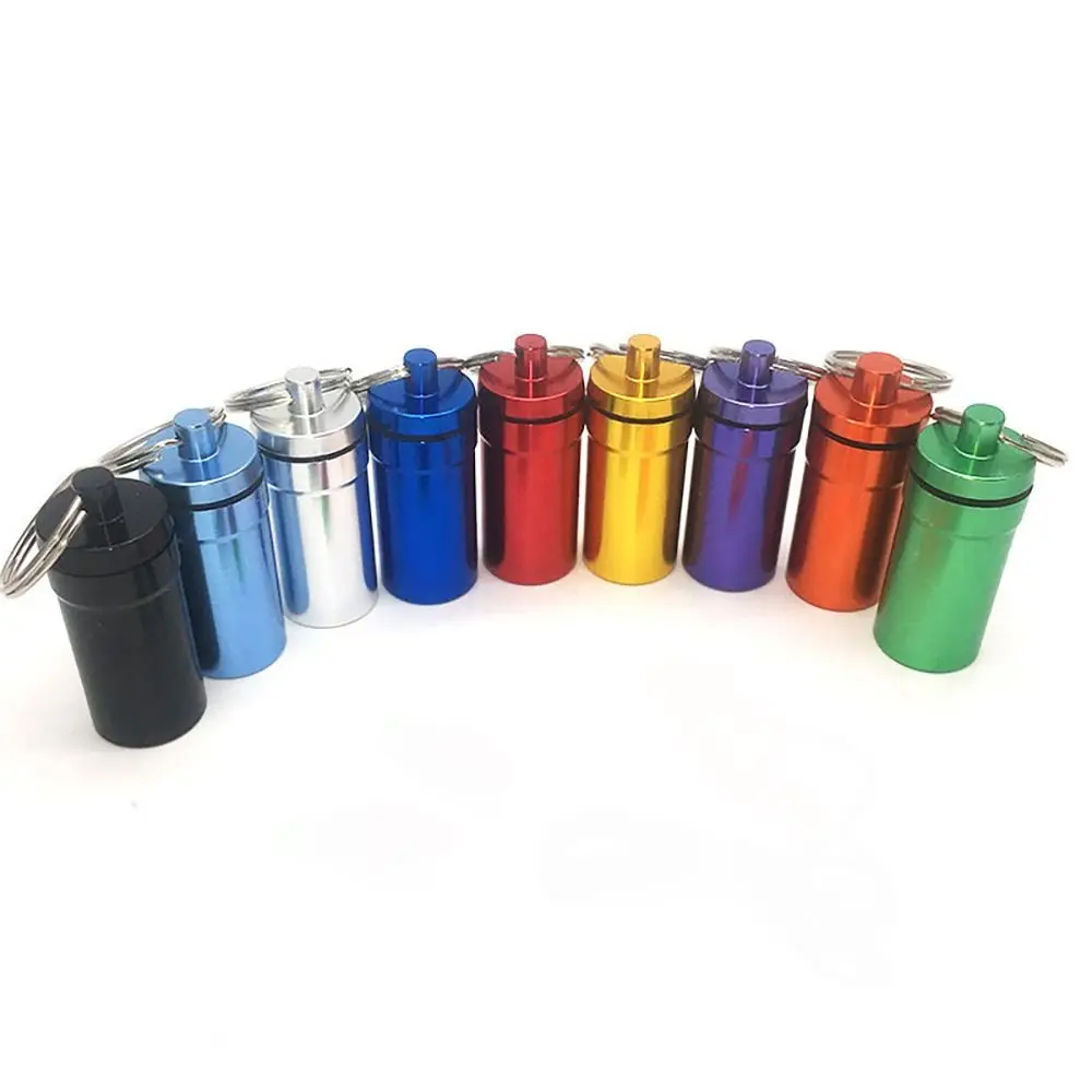 

4 шт. инструмент для повседневного использования, водонепроницаемая канистра, миниатюрные влагостойкие аксессуары, Капсульная бутылка из сплава, портативная медицинская печать, для кемпинга на открытом воздухе