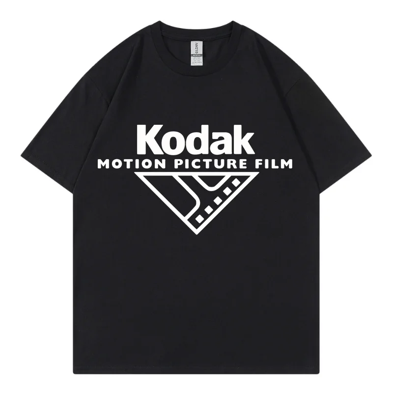 

Korean Vintage T-Shirts Harajuku Kodak Print Short Sleeve Tshirts Men Women Oversized Tshirt Cotton Hip Hop Streetwear Tees Tops