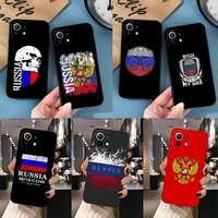 russia flag emblem phone case for xiaomi 11 11i 11t 11x 12 12pro 10t 10tpro 10s 10pro pro youth ulltra mix4 civi black coque