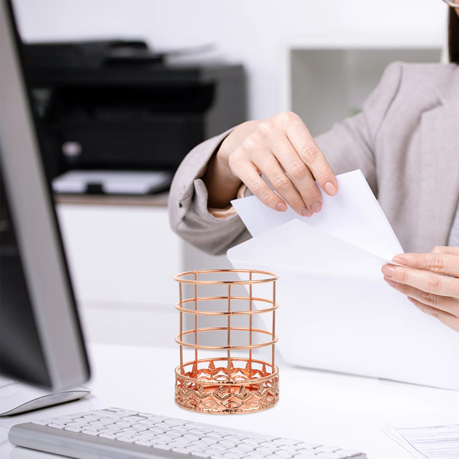 

Фотодержатель, настольный металлический органайзер для одежды, офиса, товары для дома, держатели для хранения из кованого железа