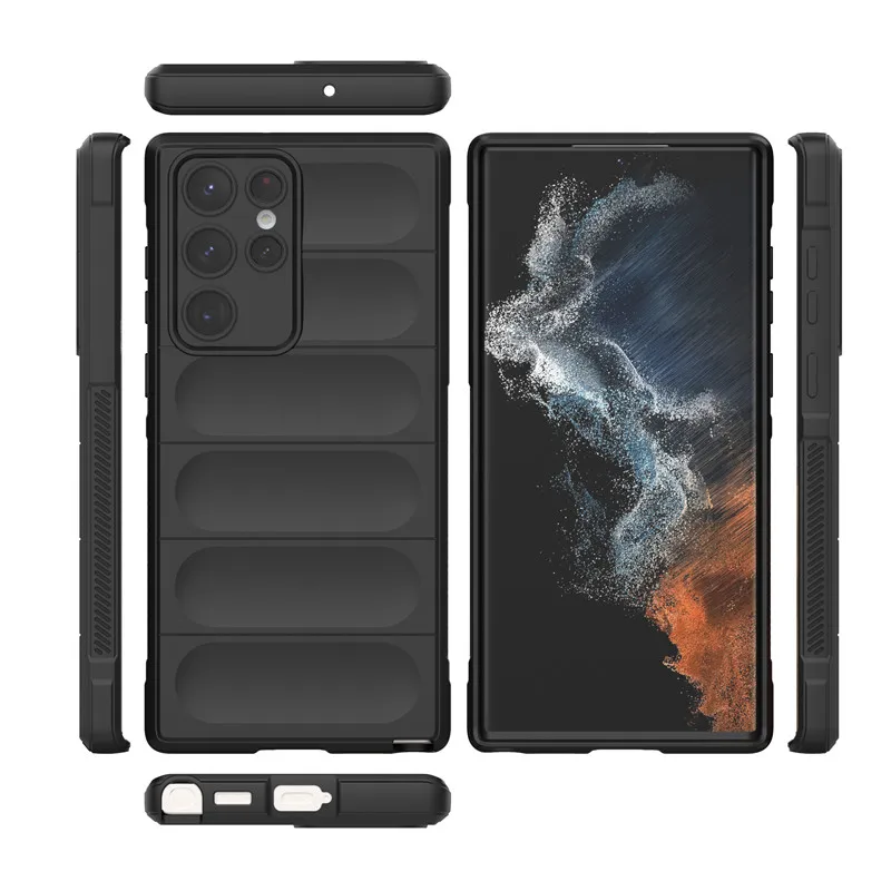 For Samsung Galaxy S22 Ultra Case Samsung S22 Ultra 5G Cover 6.8 inch Rubber Shockproof Soft Silicone Bumper Samsung S22 Ultra