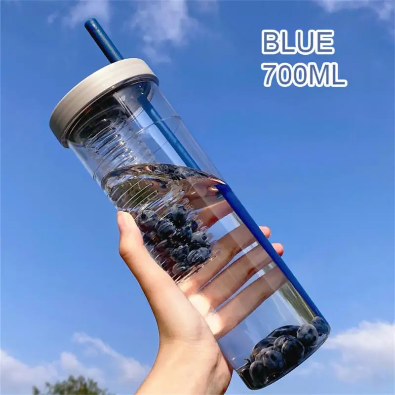 

Large Capacity Plastic Straw Water Cup Water Bottle High Value Big Fat Sport Cup Water Bottle Cute Adult General with Tea Filter