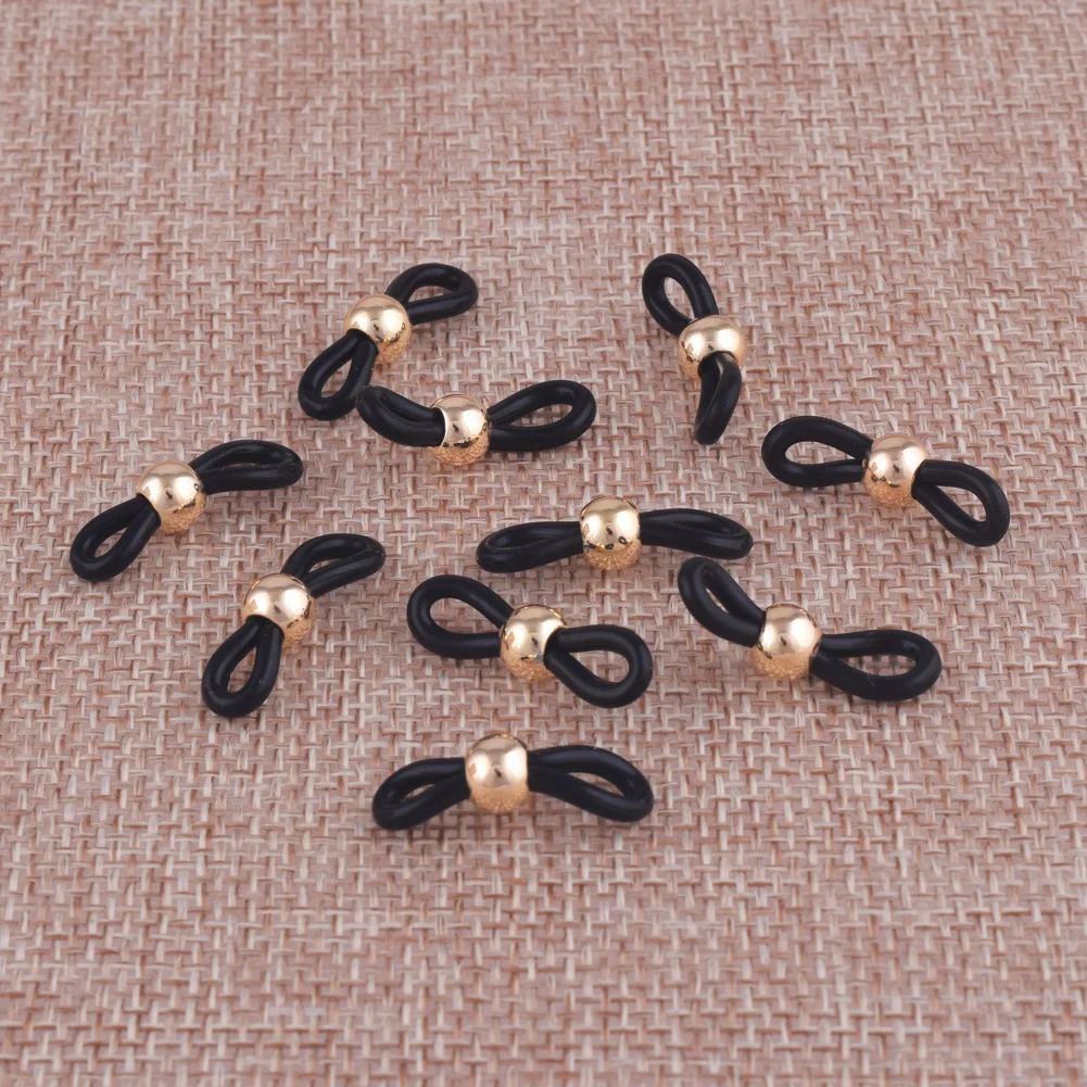 Цепочка для очков ручной работы нескользящий мягкий резиновый шнурок с двумя