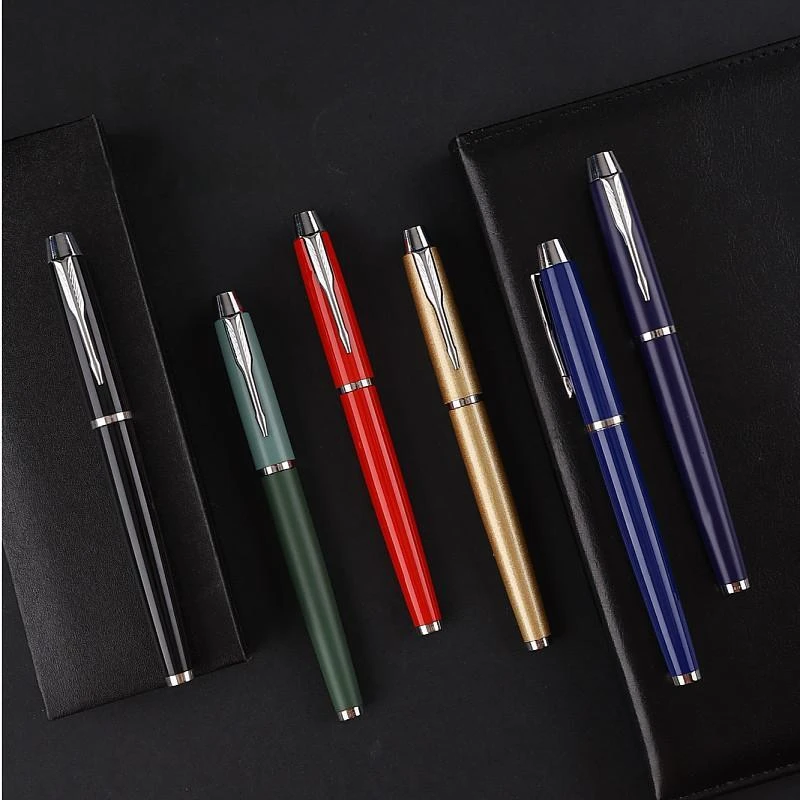 

New Metal Business Signature Pen Ballpoint Pen 0.5mm Neutral Pen Black Ink Refill Suitable For Office School Stationery Supplies