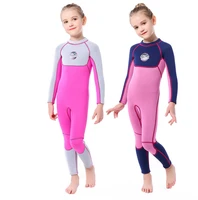 kids children girl 3mm scr neoprene diving suit swim scuba surf warm wetsuits