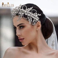 a410 elegant bridal headband banquet headpieces wedding hair accessories diamond bridal crown silver crystal bridal headwear