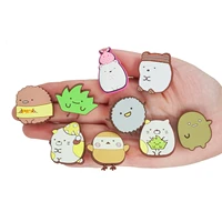 1 pcs kawaii shoe charms japan styling shoe decorations snail chick dinosaur lovely shoe buckles for croc kids gift