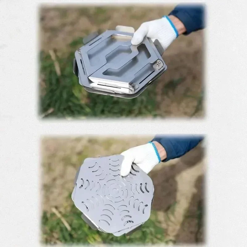 Кемпинговая мангал складная печь для костра портативная горелка дров уличная