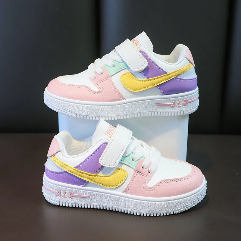 

Children's Board Shoes 2021 Spring And Autumn New Boys' Leisure Sports Shoes Girls' Ground Middle School Children's Small White