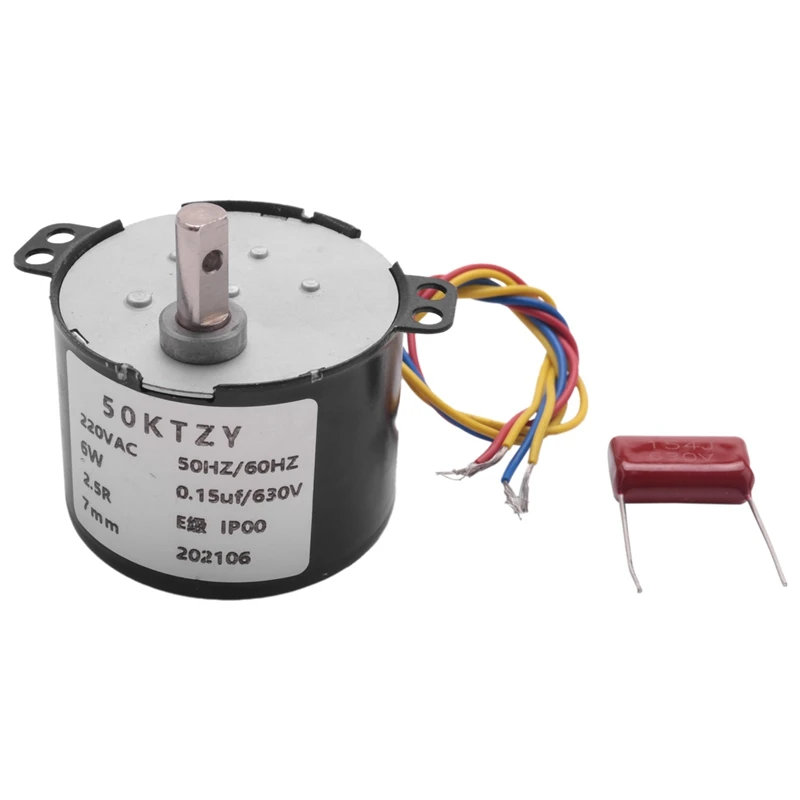 3X 50Ktyz Ac 220 В 10 Вт 0 5 A 2 об/мин постоянный магнит синхронный двигатель редуктор