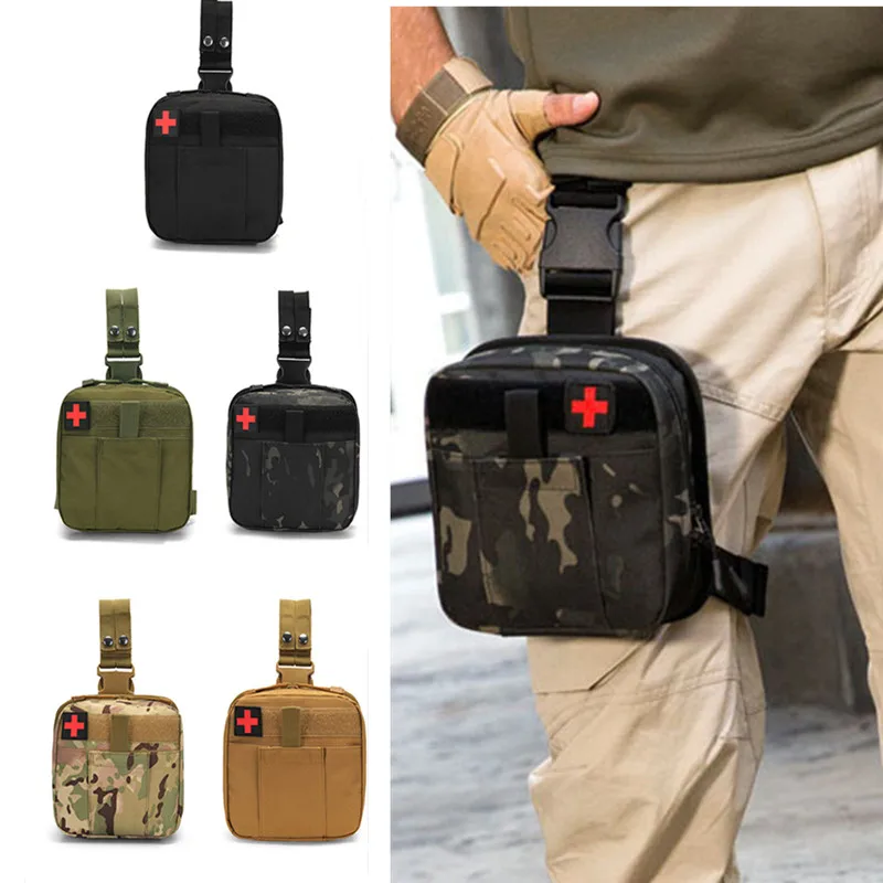 Molle Tactical First Aid Kits Medical Leg Bag Outdoor Army Hunting Car Emergency Camping Survival Tool Military EDC Waist Pouch