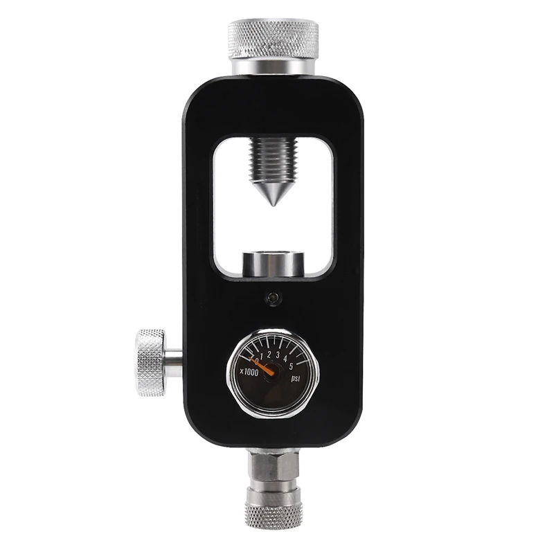 

Diving Scuba Filling Adapters Inflatable Valve Gas Cylinder Converter Diving G5/8 8MM Female Head 5000 PSI Meter