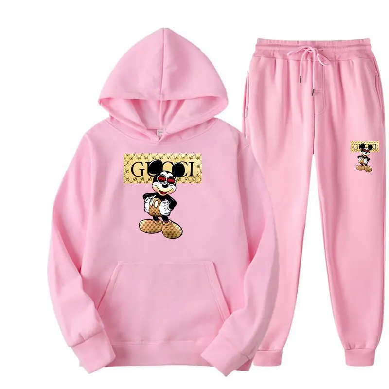 2022 New Fall/winter Women's Hoodie Suit Men's Hoodie Brand Trousers Casual Jogging Suit Sweatshirt Women's Pullover