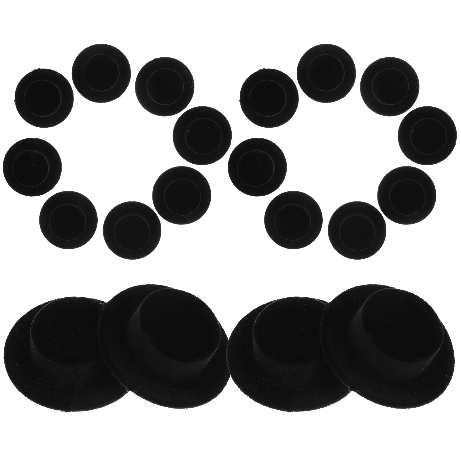 

20pcs Mini Tops Hat Miniature Hat Snowman Craft Top Hat Top Hat Decor