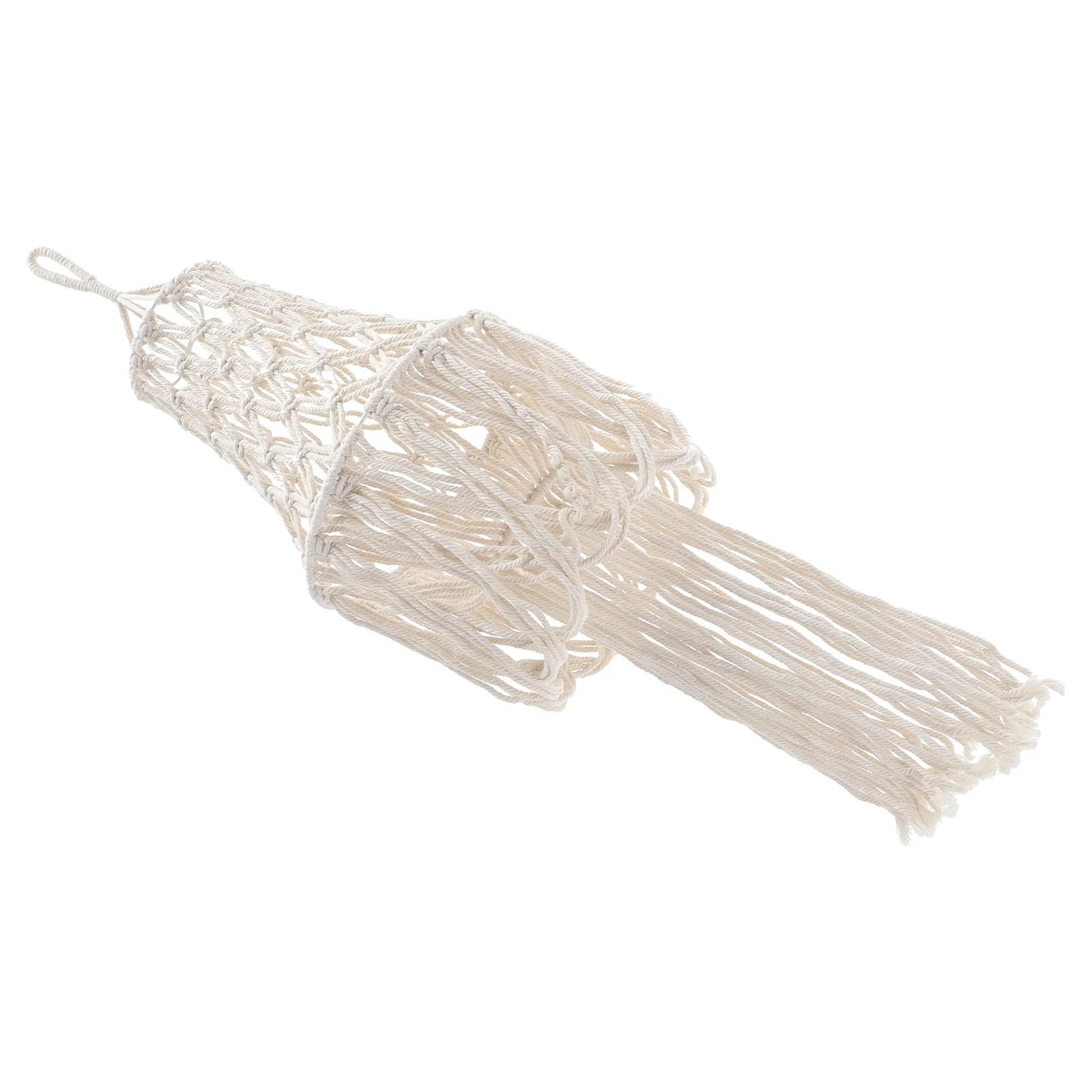 

Fringed Cotton Rope Lampshade Ornament Accessories Macrame Light Cover Lighting Replacement Shades Woven Bohemian Decorative