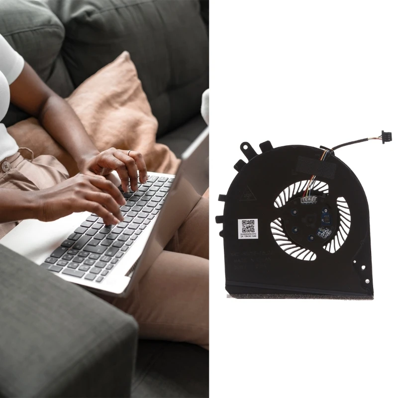 Вентилятор охлаждения ноутбука для HP Pavilion 15-DK TPN-C141 L57170 L56900 5V 4-контактный 4-проводной