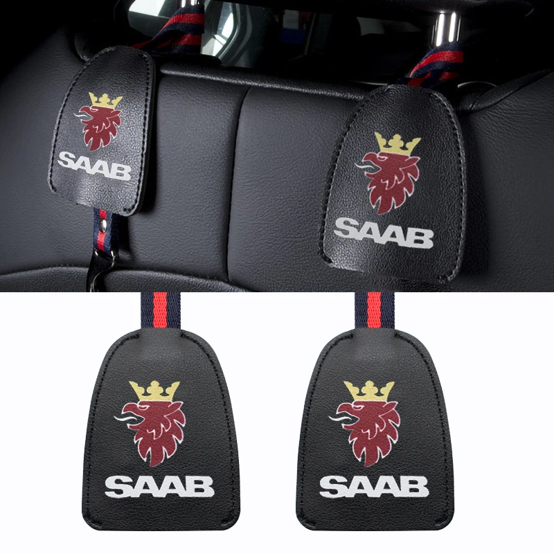 

1/2pcs Car Accessories Interior Clip Seat Headrest Organizer Holder Hook for SAAB 9-3 9-5 92 93 95 97 9000 900 Auto Storage Tool