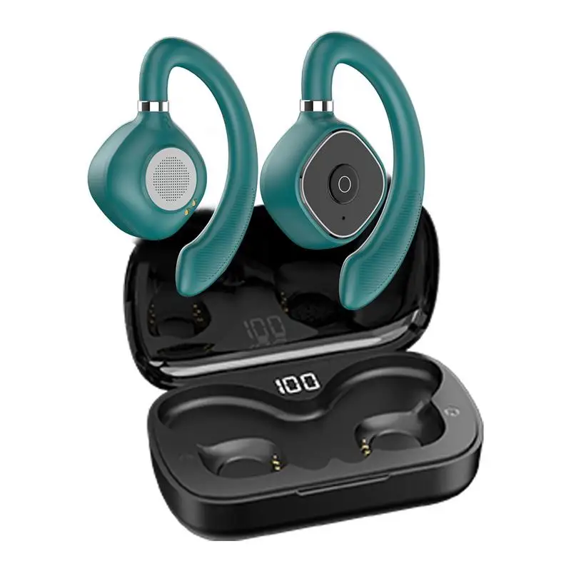 

Беспроводные спортивные наушники с костной проводимостью, наушники с открытым ухом, 5.1, с микрофоном, до 15 часов воспроизведения