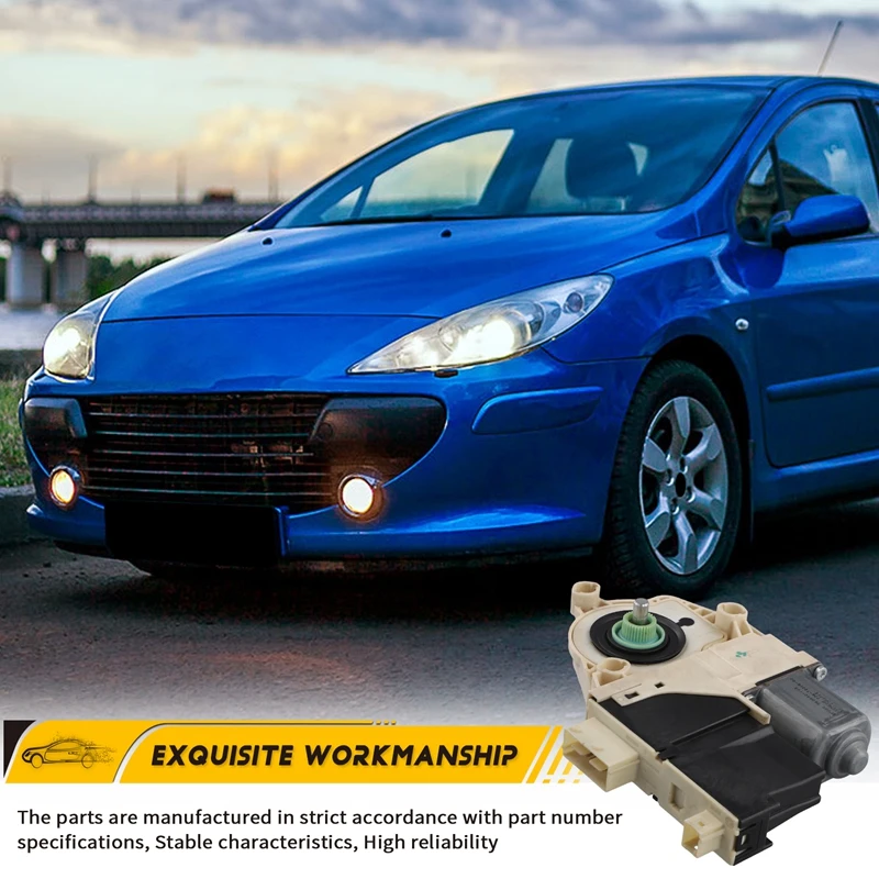 Двигатель для стеклоподъемника левого переднего стекла в сборе 9221CH Peugeot 307 T5