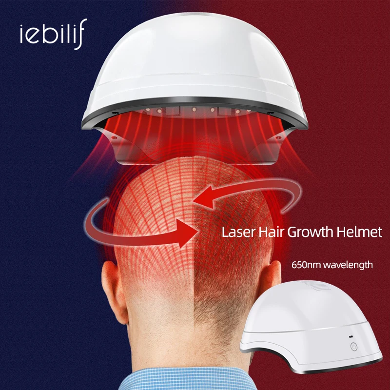Nourish Scalp Hair Growth Helmet Laser Cap Infrared Light LED Therapy Promote Hair Regrowth Prevent Hair Loss Massage Machine