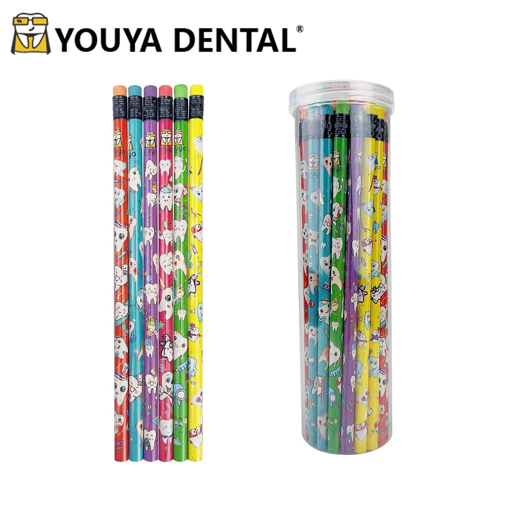 

36 шт./коробка, карандаши с рисунком зубов