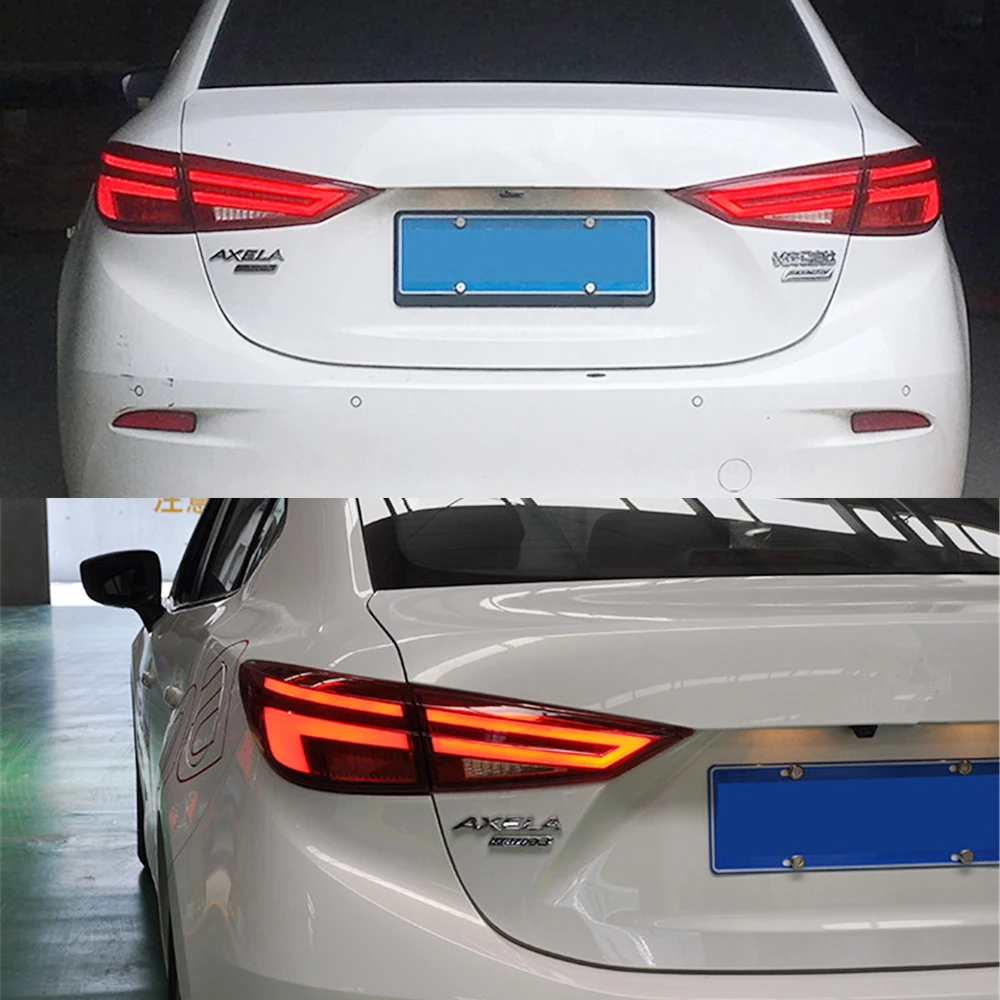 

For Mazda 3 Mazda3 Axela 2014 - 2018 Car Styling taillight tail lights Rear Lamp DRL + Turn Signal + Brake + Reverse LED lights