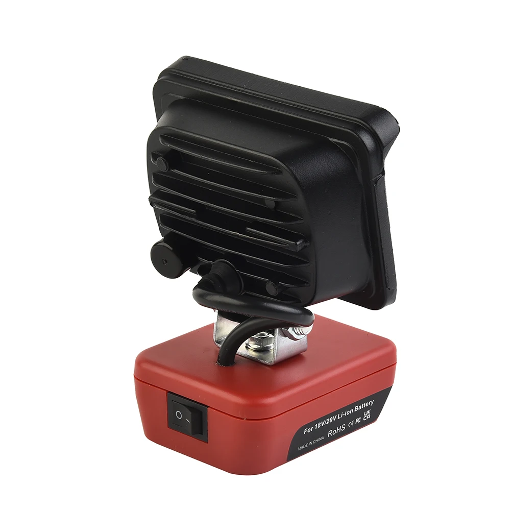 

3inch Wireless LED Work Light Spotlight For 18~ 20V 12W Lithium Batteries 18 LED Super Bright Work Lights Camping Lamp