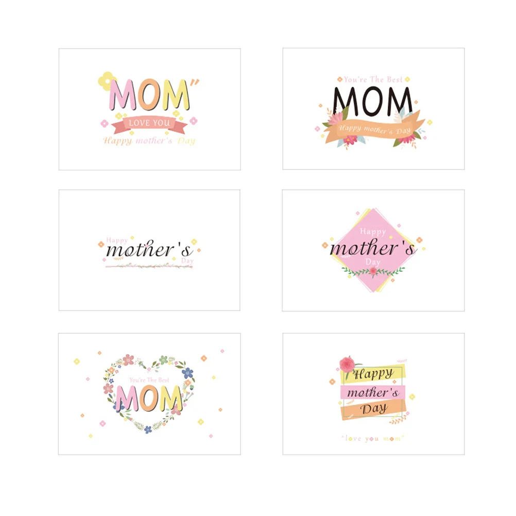 

24 Sets Mothers Day Festival Greeting Blessing Cards Mother's Day Gift