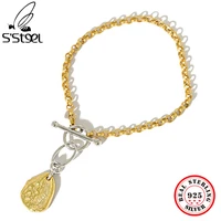 ssteel real 925 sterling silver pendant bracelets for women designer dainty korean minimalist womens accessoires fine jewelry