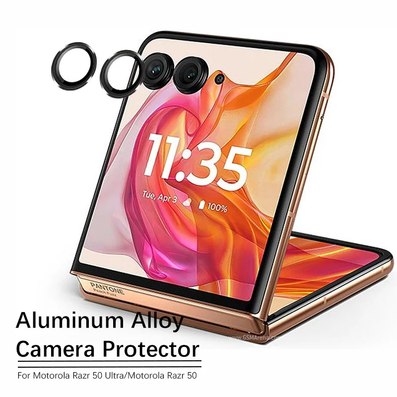 Защитное кольцо для задней металлической камеры Motorola 50 ультра изогнутое