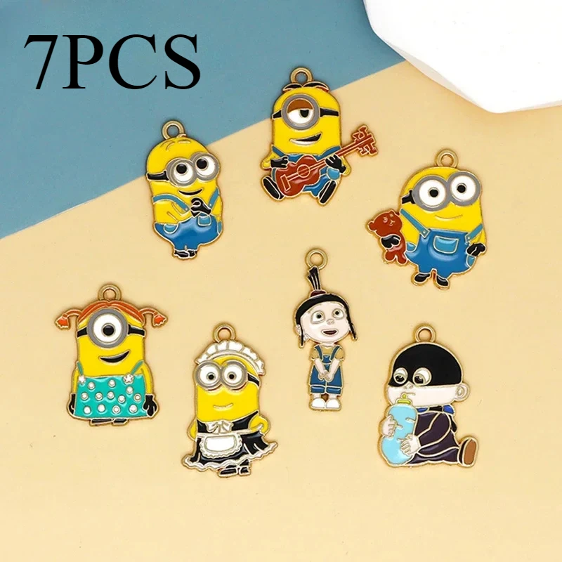 Аксессуары сделай сам кавайные Миньоны из мультфильма аниме сплав Капельное