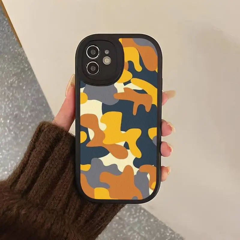 Camouflage Pattern Phone Case Hard Leather Phone Case For iPhone 14 13 12 Mini 11 14 Pro Max Xs X Xr 7 8 Plus 6 6s