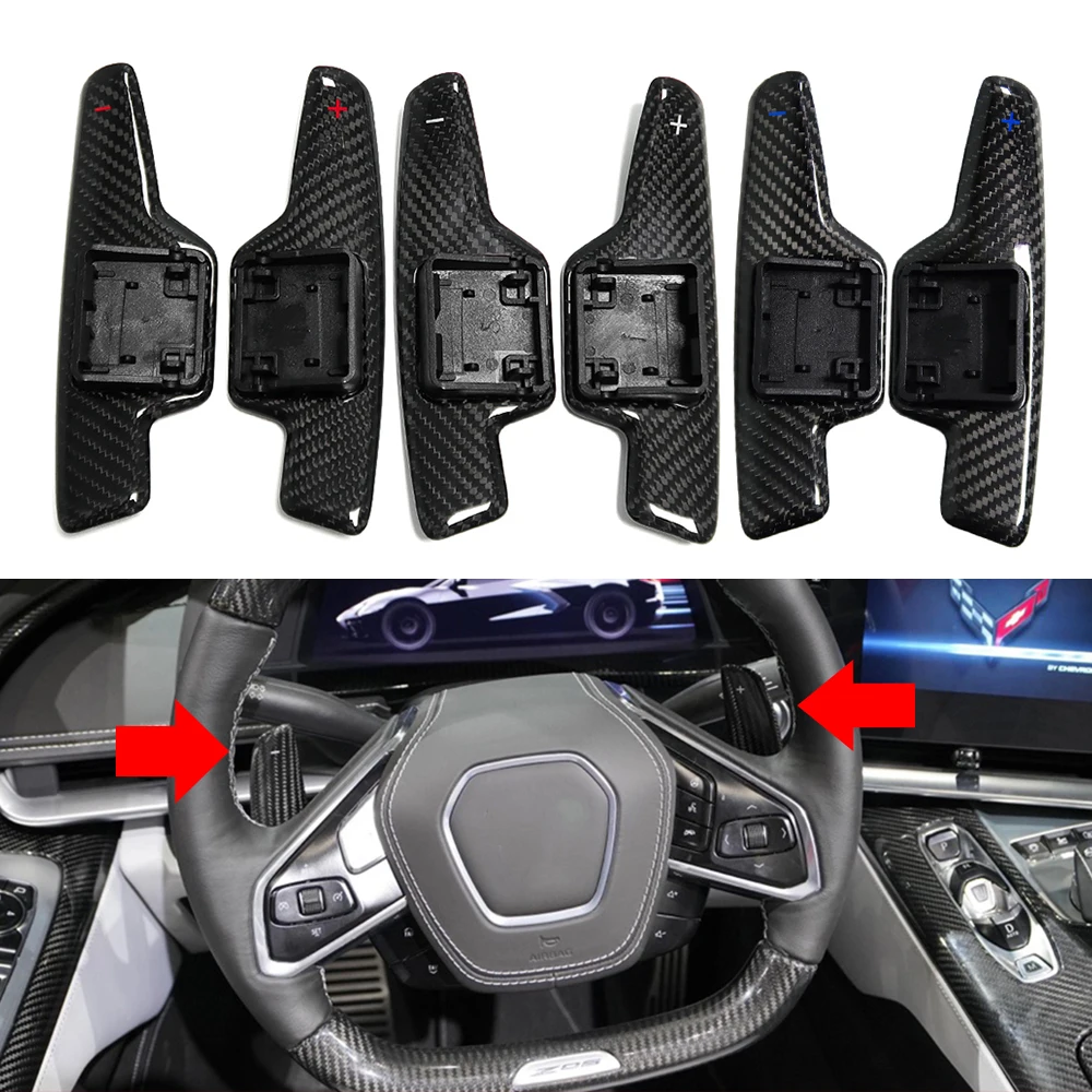 Замена для Chevrolet C8 Stingray Coupe Z51 Z06 2020-2024 автомобильный руль из углеродного волокна