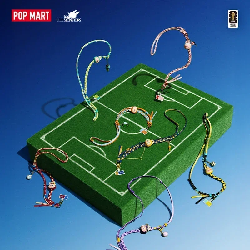 Фото POP MART Labubu The Monsters FIFA Series: Оригинальный брелок для телефона, таинственная коробка, игрушки-сюрпризы, фигурки-украшения №5