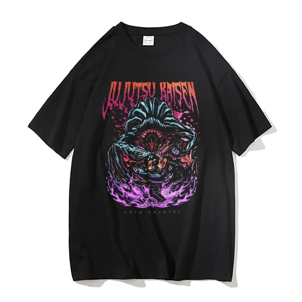 

Футболка Kaisen Yuta Мужская/Женская свободная с коротким рукавом и круглым вырезом