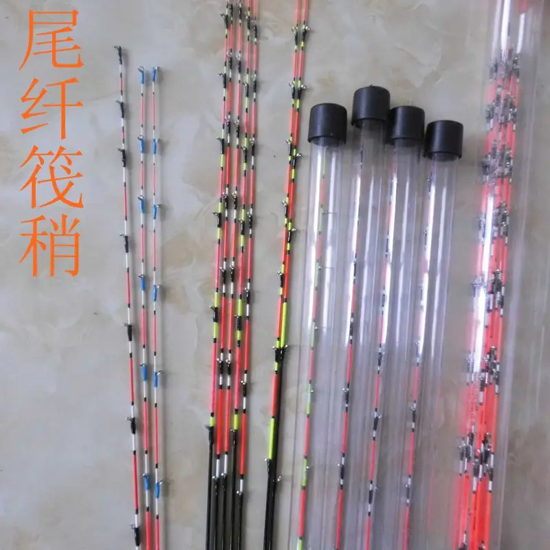 

Ice Raft Fishing Rod Tips 45cm 55cm 62cm Glassfiber 0.7mm, Semi Titanium or Full Titanium Tip 0.3mm Butt 2.6mm